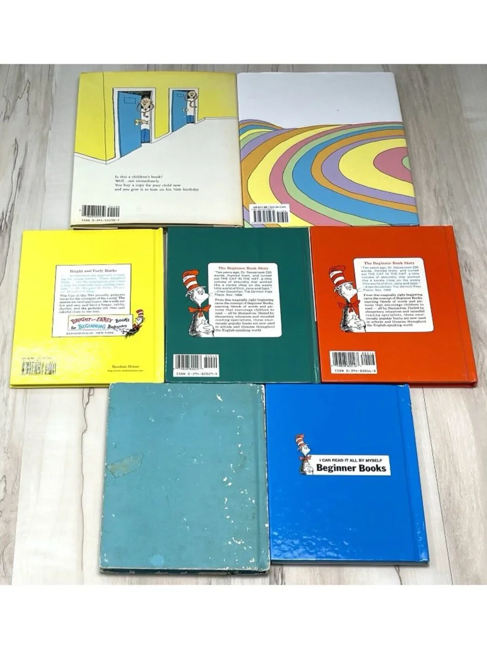 Lot 7 DR. SEUSS Hardcover BOOKS ABC Green Eggs & Ham Cat in Hat Wocket in Pocket